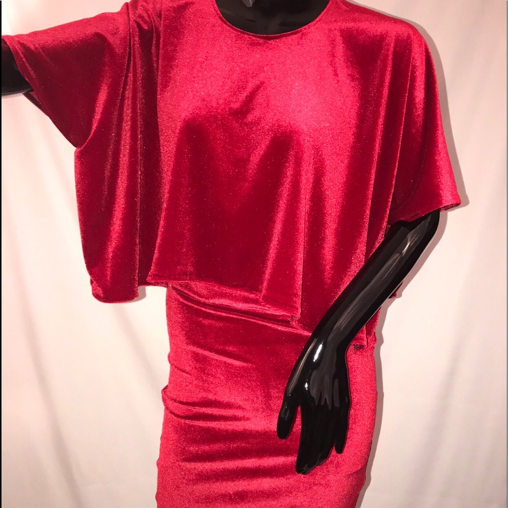 2 piece circle top skirt set